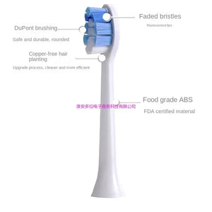 Adapting Colgate Glint 1 toothbrush head to clean and upgrade metal-free hair-planting electric toothbrush Colgate Glint 1 head