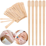 100PCS Woman Wooden Hair Removal Stick Disposable Depilation Spatula Wax Sticks Wood Face Eyebrows Waxing Spatula Beauty Tool