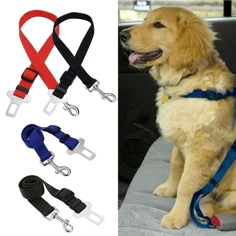 Adjustable Dog Cat Car Safety Belt Pet Vehicle Seat Belt Leash for Dogs Travel Traction Collar Harness Dog Lead Clip Pet Product