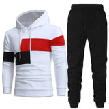 Fashion Men Tracksuits Hoodies Suit Autumn Winter Men Hooded Sweater and Sweatpants Two Piece Set Plus Size Men's Clothing