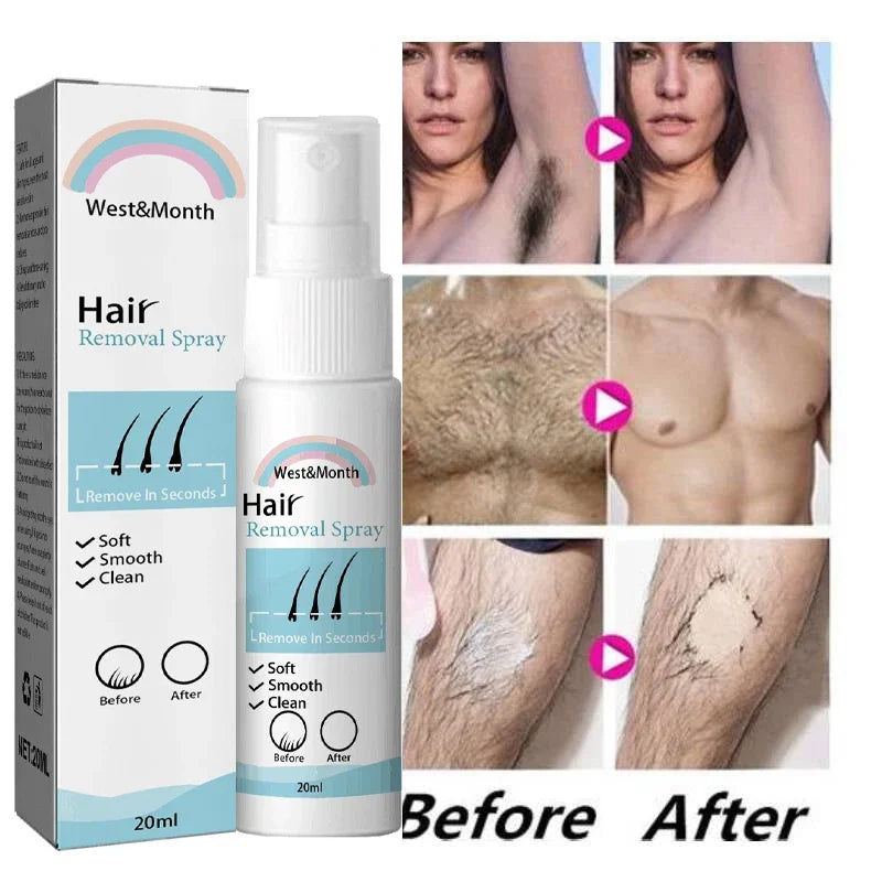 Hair Removal Spray Armpit Leg Arm Hair Growth Inhibitor Hair Removal Body Cream Permanent Sensitive Muscle Mild Non Irritating