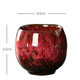 1pcs Kiln Change China Ceramic Cup Porcelain Kung Fu Tea Cups Pottery Drinkware Tableware Coffee Mug Wine Mugs Wholesale