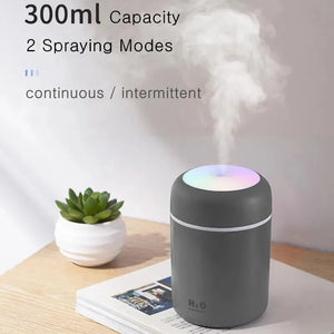 Air Humidifier Portable Mini USB 300ml H2O Aroma Diffuser With Cool Mist For Bedroom Home Car Plants Purifier Humificador