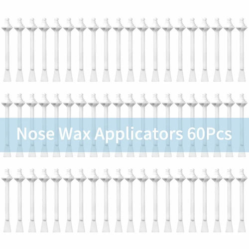 60PCS Nose Wax Sticks Nose Wax Applicators for Painless Nose Hair Removal Remover Tools Wax Kit Accessories Beeswax Safe Formula