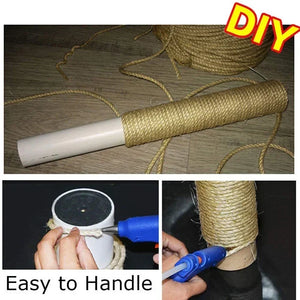 10M Natural Sisal Rope Cat Scratcher Rope Tree Scratching DIY Toy Paw Claw Furniture Protector Scratching Post Cat Accessories