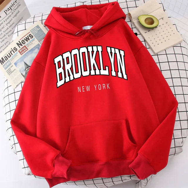 Brooklyn New York Print Mens Hoodies Fashion Quality Clothes Classic Simplicity Tracksuit Harajuku All-Match Clothing For Men