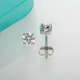 AnuJewel 4mm D Color Moissanite Diamond Classic 925 Sterling Silver Stud Earring For Woman Fine Jewelry Wholesale