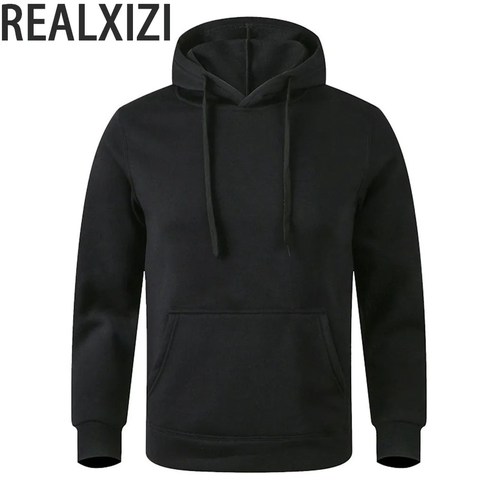 Solid Color Fleece Hoodies Men Women Long Sleeve Sweaters Loose Casual Hoodie Round Neck Sweatshirts Bottom Shirts Pullovers