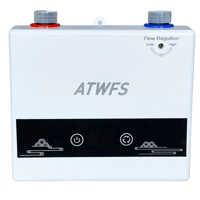 ATWFS Instant Water Heater 220V 4000W Portable Electric Heaters for Bathroom Hot Water Shower and Home Kitchen Heating