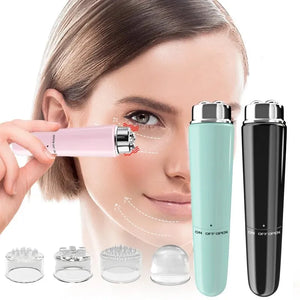 4 In 1 Electric Facial Massager Micro Vibration Eye Beauty Instrument For Relax Eye Dark Circles Eye Bags Wrinkles Puffiness