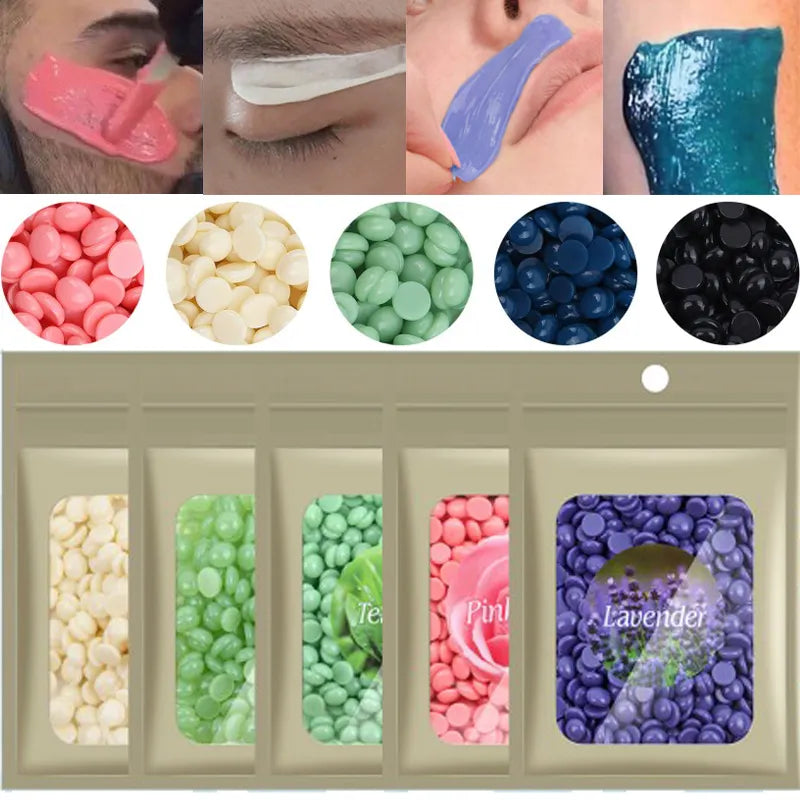 25g/bag Hair Removal Wax Depilatory Fast Painless Hard Wax Beans Unisex Eyebrow Face Leg Bikini Arm Full Body Hair Removal Bean