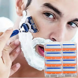 5-Layers Stainless Steel Manual Safety Classic Shaving Razor Replacement Blades Reusable Razor For Body Facial Hair Removal Tool