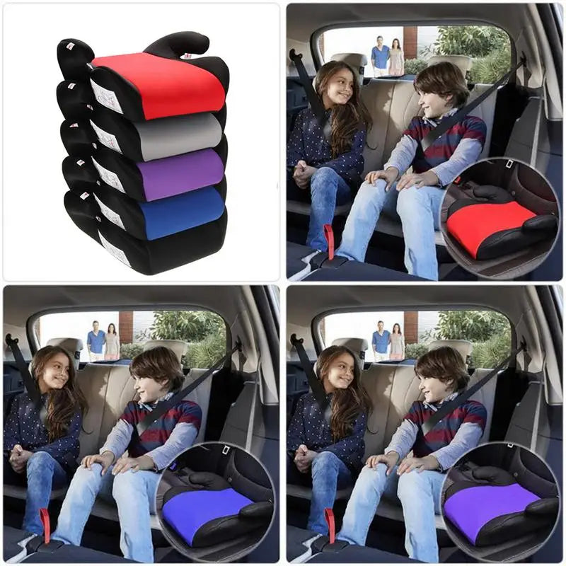 Car Booster Seat Mat Safe Sturdy Baby Car Seat Kid Children Baby Increased Seat Pad Fits 6-12 Years Multi-color Car Non-slip Booster Seat