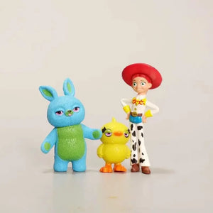 2023 Toy Story 7PCS Action Figure Toys Woody Jessie Buzz Lightyear Forky Pig Bear Figura Model set Doll Figurine Kids Gifts