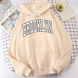 Brooklyn New York Print Mens Hoodies Fashion Quality Clothes Classic Simplicity Tracksuit Harajuku All-Match Clothing For Men