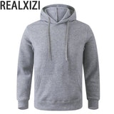 Solid Color Fleece Hoodies Men Women Long Sleeve Sweaters Loose Casual Hoodie Round Neck Sweatshirts Bottom Shirts Pullovers