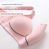 BC Cup New Sexy Large Size No Steel Ring Comfortable Lingerie Push Up Breathable Women's Underwear Thin Cup Glossy Women Bra