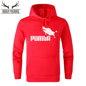 2023 Autumn/Winter Men's New Pumba Sports Print Hoodie Set Men's Fleece Sweater Casual Designer Sportswear Casual Pullover w13