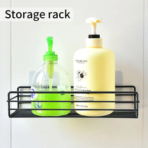 Bathroom Metal Shelves No-Drill Bathroom Organizer Cleaning Supplies Organizer Kitchen Supplies Storage Bathroom Accessories