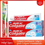 2 PCS Colgate Toothpaste Whitening Teeth Cleaning The Mouth Fresh Breath Prevent Moths Toothpaste Set 140g*2