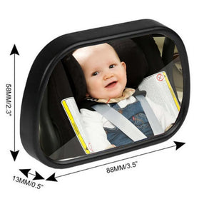 Safety Car Back Seat Baby View Mirror Suction Clip-On Adjustable Baby Rear Convex Mirror Car Baby Kids Monitor Car Accessories