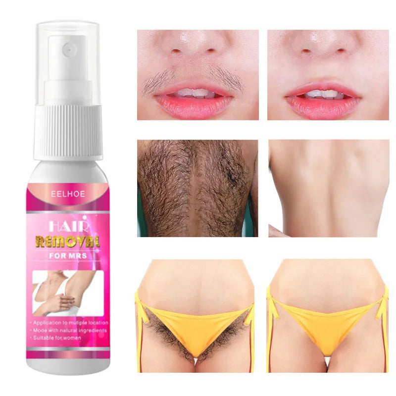 Permanent Hair Removal Spray Painless Hair Remover Armpit Leg Arms Hair Growth Inhibitor Fast Depilatory for Men Women Body Care