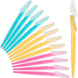 12 Pcs Eyebrow Razor, Multipurpose Exfoliating Tool Razors for Women Face, Facial Razors Eyebrow Shaper with Precision Cover