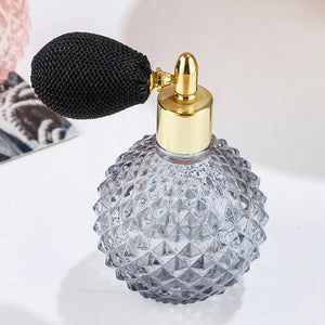 1pcs 100ml Vintage Perfume Atomizer Empty Portable Travel Refillable Clear Glass Perfume Spray Bottle with Tassel for Women Girl