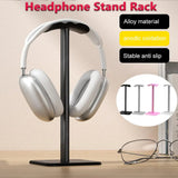 Aluminium Alloy Headphone Stand Rack Non-Slip Stand Holder Desk Gaming Headset Bracket Hanger Earphone Display Rack Space Saving