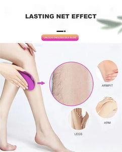 Hot Crystal Physical Hair Removal Eraser Glass Hair Remover Painless Epilator Easy Cleaning Portable Reusable Body Care Epilator