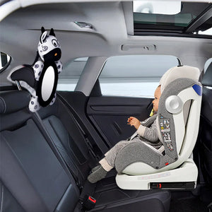 Black White View Back Seat Mirror Baby Car Seat Mirror Safety Seat Headrest Rearview Mirror Baby Facing Rear Ward Car Kids Monitor