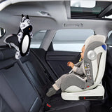 Black White View Back Seat Mirror Baby Car Seat Mirror Safety Seat Headrest Rearview Mirror Baby Facing Rear Ward Car Kids Monitor