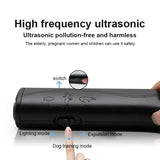 3 in 1 Pet Dog Repeller Anti Barking Device Ultrasonic Dog Repeller Stop Bark Control Training Supplies With LED Flashlight