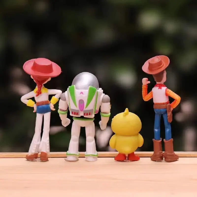 2023 Toy Story 7PCS Action Figure Toys Woody Jessie Buzz Lightyear Forky Pig Bear Figura Model set Doll Figurine Kids Gifts