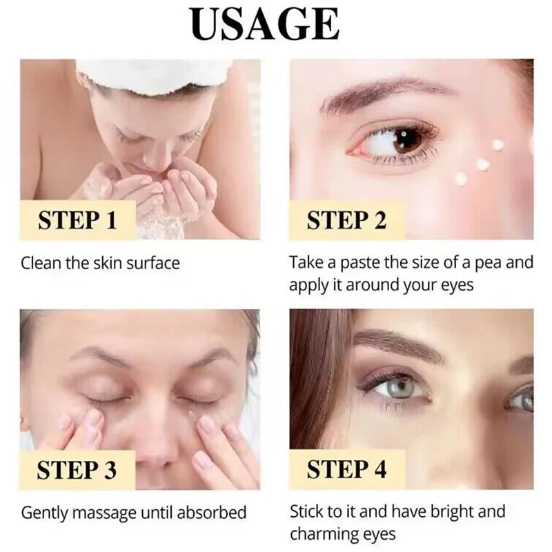 7 Days Anti-Wrinkle Magic Eye Cream Remove Eye Bags Dark Circles Puffiness Lift Firm Smooth Skin Care Moisturizing Massage Serum