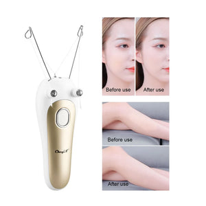 CkeyiN Women Electric Epilator Body Facial Hair Removal Defeatherer Cotton Thread Depilator Lady Shaver Face Hair Remover Beauty