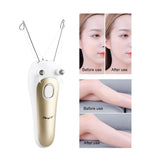 CkeyiN Women Electric Epilator Body Facial Hair Removal Defeatherer Cotton Thread Depilator Lady Shaver Face Hair Remover Beauty