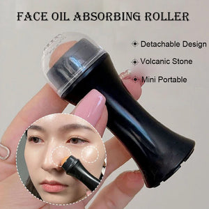 1pcs Face Oil Absorbing Roller Skin Care Tool Volcanic Stone Oil Absorber Washable Facial Oil Removing Care Skin Makeup Tools