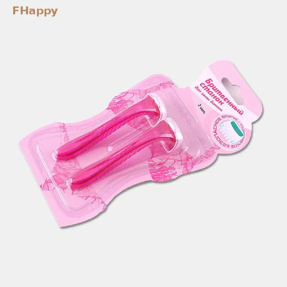 2Pcs Female Body Trimming Shaver Women Razor Professional Smooth Portable Safety Shaving Manual