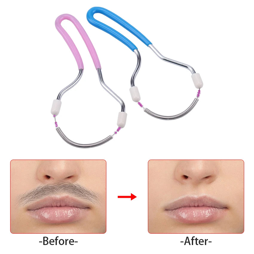 Facial Hair Remover Fine Hair Fetal Hair Spring Facial Hair Removal Hair Remover Face Twister Face Retractor Hair Removal Tool