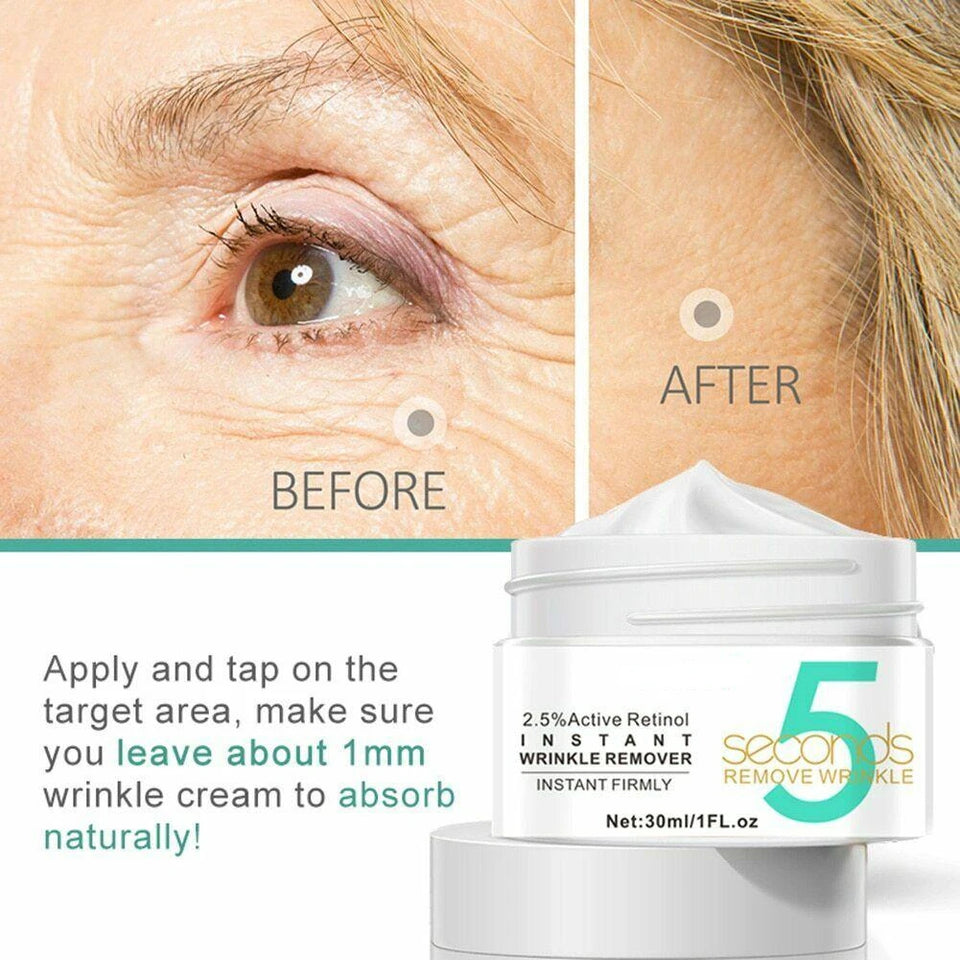 5 Seconds Wrinkle Remover Instant Anti-Aging Face Cream Skin Tightening Firming