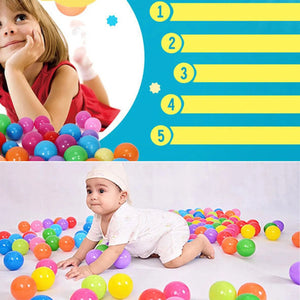 100Pcs 55MM Baby Plastic Balls Water Pool Ocean Ball Games for Children Swim Pit Play House Outdoors Sport Ball Tents Baby Toys