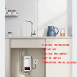 ATWFS Instant Water Heater 220V 4000W Portable Electric Heaters for Bathroom Hot Water Shower and Home Kitchen Heating