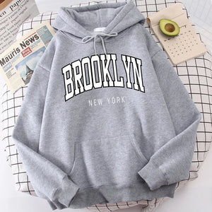 Brooklyn New York Print Mens Hoodies Fashion Quality Clothes Classic Simplicity Tracksuit Harajuku All-Match Clothing For Men