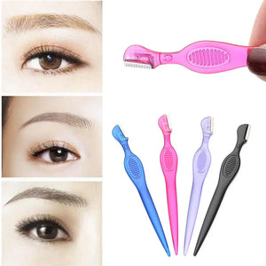 1pc Eyebrow Trimmer Safety Razor with Shell Portable Facial Hair Remover Eye Brow Shaping for Women Beauty Makeup Tools