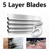 4 Blades Bulldog 5 Layers Blade Suitable For All Schick Quattro Series Razors Men's Safety Shaver Replacement