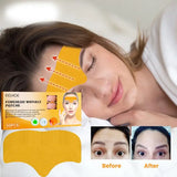 10pcs Anti-wrinkle Forehead Line Removal Gel Patch Firming Mask Frown Lines Face Skin Care Stickers Anti-aging Collagen Natural