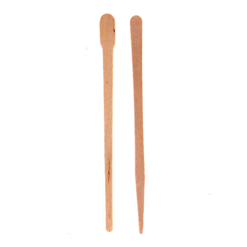 100Pcs Woman Wax Waxing Sticks Beauty Toiletry Kits Wood Tongue Depressor Spatula Disposable Wooden Body Hair Removal Sticks