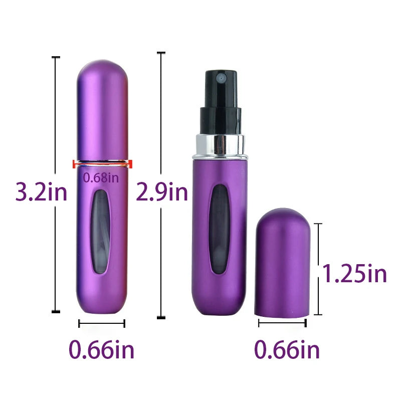 5/10PCS 5ml Mini Portable Refillable Perfume Bottle Refill Spray Bottle Cosmetic Container Atomizer Bottle For Travel