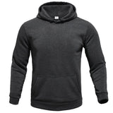 Pure -colored men's hoodie velvet warm men's sportswear fashion street casual men's loose breathable bouquets and hoodie